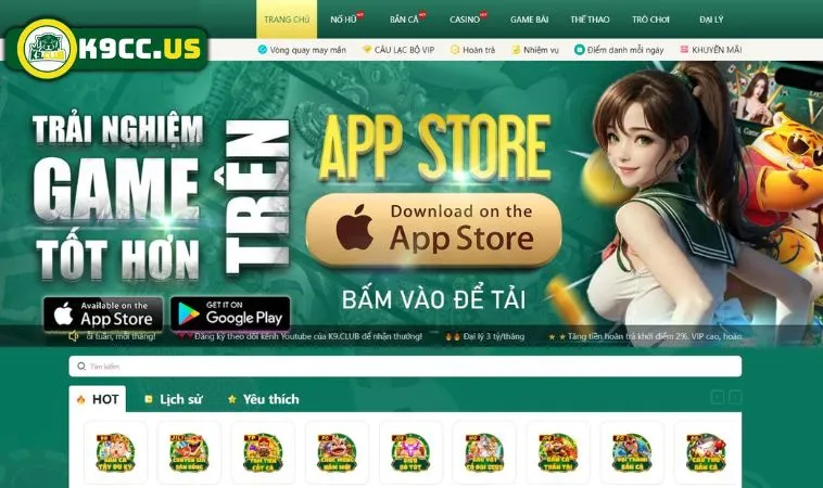 Cách tải app nhận thưởng tại K9CC Cách tải app nhận thưởng tại K9CC